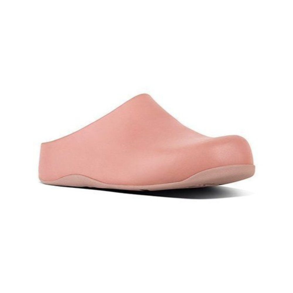 Fitflop Womens Pink Shuv Leather Medical Professional Casual Clogs Size 8